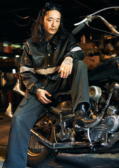 GenuineleatherSchott × TATTOO STUDIO YAMADA × ROLLER - www